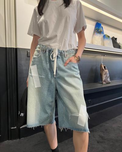 SHORT DENIM TAPED MM6 MAISON MARGIELA