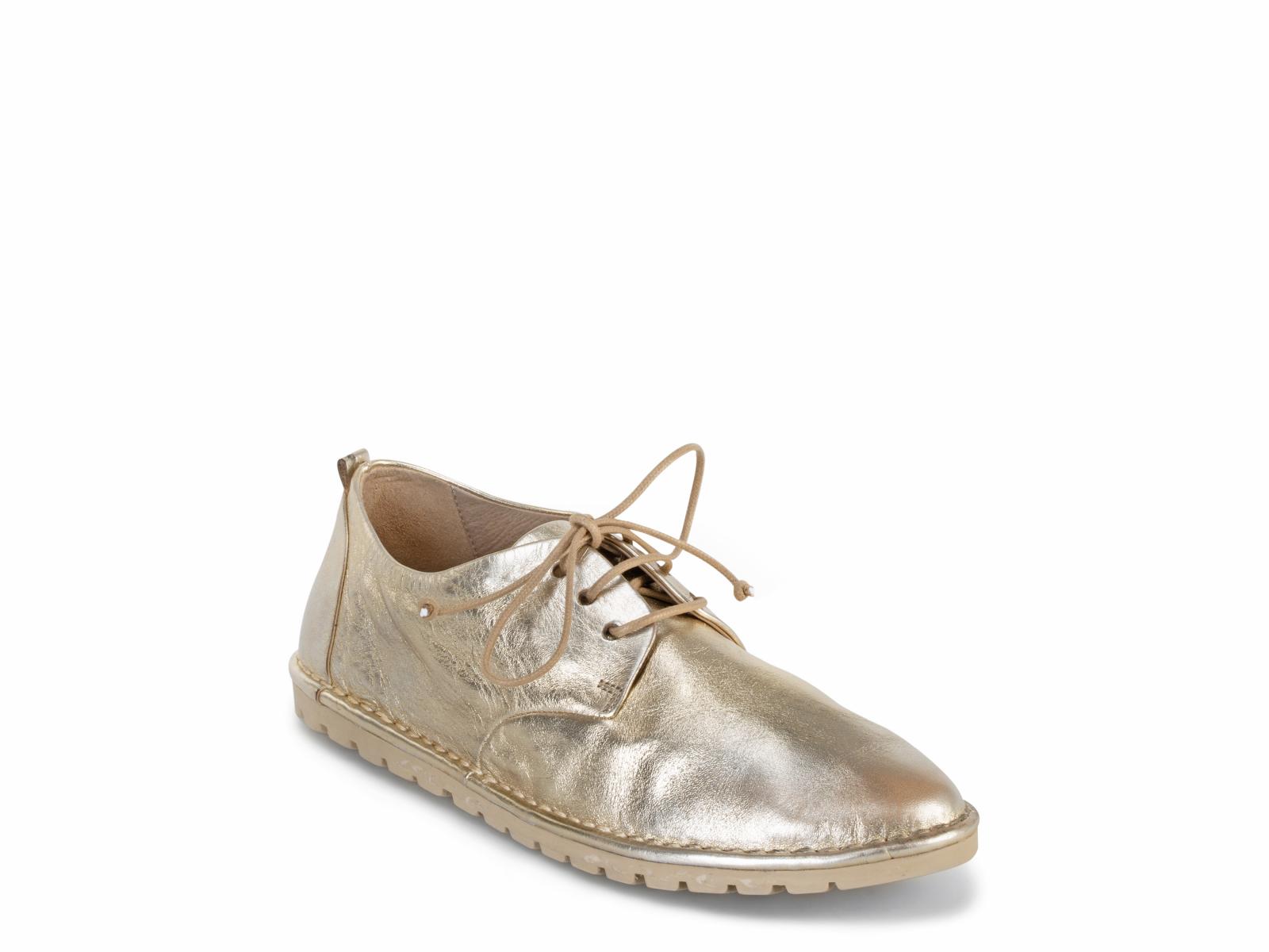 derbies dorées cuir