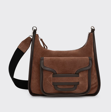 SAC ALPHA DAY Veau velours marron et cuir de veau marron € 1095