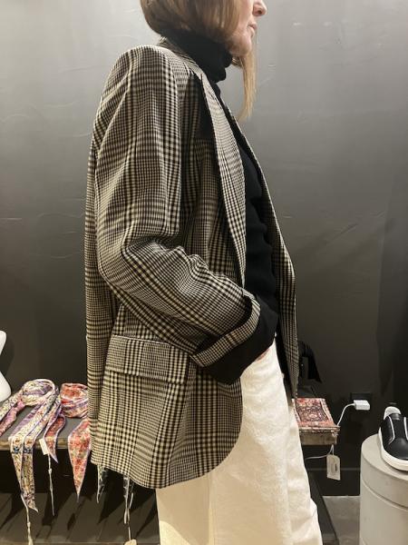 Blazer à carreaux Acne Studios