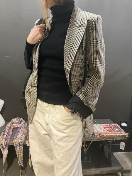 Blazer à carreaux Acne Studios